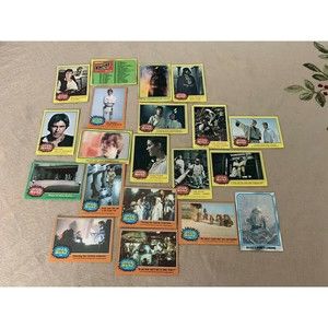 Vintage Star Wars Trading Cards Lot Yellow Orange Set 1977 Bundle x 20 c…